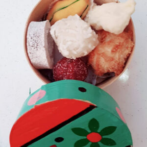 CAJETA REDONDA CON DULCES